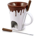 フォンデュ マグセット 2個セット スイスマー ノスタルジア チョコレート チーズフォンデュ Swissmar 4-Piece Nostalgia Chocolate Fondue Mug Set チーズ料理 おやつ チョコお菓子