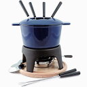 チーズフォンデュセット チョコレートフォンデュセット ブルー スイスマー Swissmar F66706 Sierra 1.6-Quart Cast Iron ...