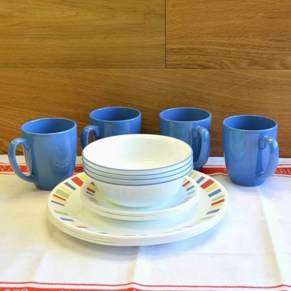 コレール 食器16点セット メンフィス ディナーウェア Corelle Livingware Memphis 16-Piece Dinnerware Set, Service for 4 1092905