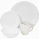 コレール 食器16点セット ウインターフォレストホワイト ディナープレート ブレッドプレート マグカップ Corelle Dinnerware Set Winter Frost White