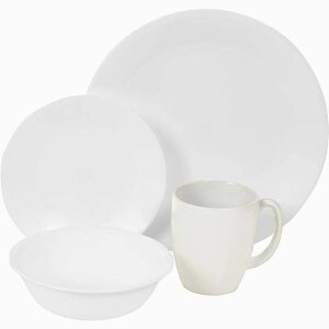 졼 16å 󥿡ե쥹ȥۥ磻 ǥʡץ졼 ֥åɥץ졼 ޥå Corelle Dinnerware Set Winter Frost White