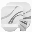 コレール スクエアー ディナーウェアー アーバン アーク 食器16点セット　Corelle Square Urban Arc 16-Piece Dinnerware Set, Service for 4 1085768