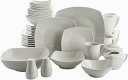 ギブソン ホーム ゼン ビュッフェ 食器39点セット ディナーウエアセット ホワイト Gibson Home Zen Buffet Dinnerware Set Service for 6