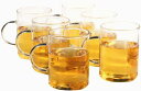 アダージオ　ティーカップ　グラスコップ　ガラスカップ　6セット　Adagio Teas Tea Glasses, Set of 6