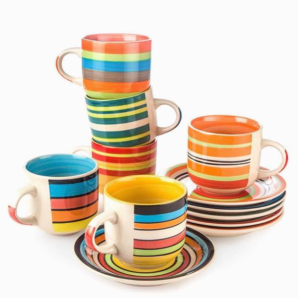 マグカップ 6点セット コーヒーマグ ティーカップ 約360ml ココアマグ レンジ可 食洗器可 コップ カラ..