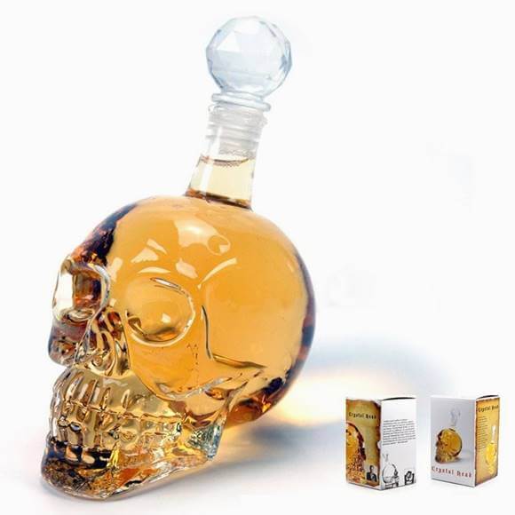  饹ܥȥ ǥ 1000ml  ɤ Skulls Bottle Fantastic Crystal Design S...