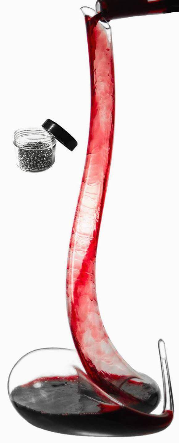 デカンタ ワインデキャンター ディスペンサー Le Sens Amazing Home Wine Decanter コブラ ガラスカラフェ クリスタルグラス ワ...