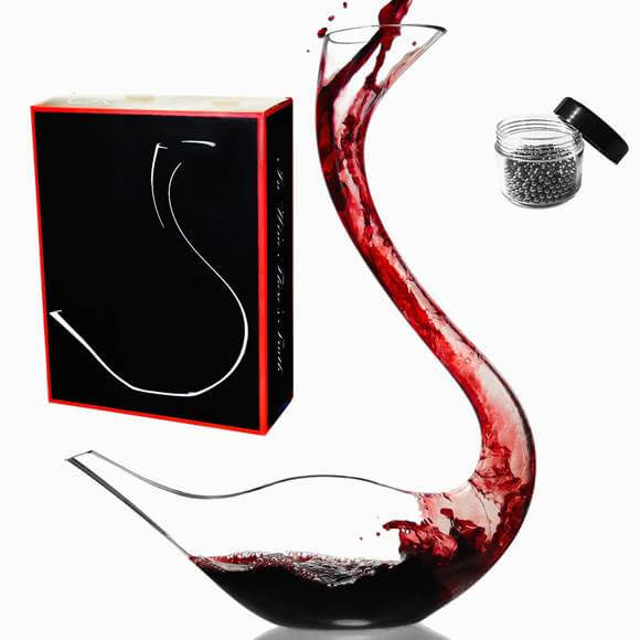 ǥ 磻ǥ󥿡 ǥڥ󥵡 Le Sens Amazing Home Swan Decanter ʥ Ļ 饹ե ꥹ륰饹 磻 ɥ󥯥С