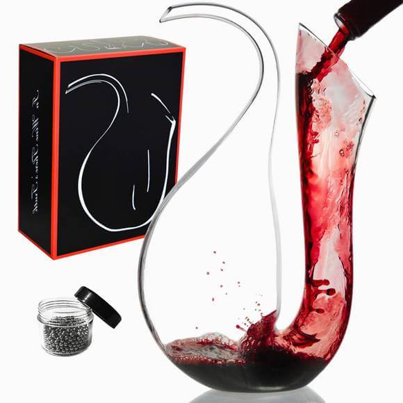 デカンタ ワインデキャンター ディスペンサー Le Sens Amazing Home Wine Decanter ガラスカラフェ クリスタルグラス ペンギン型...