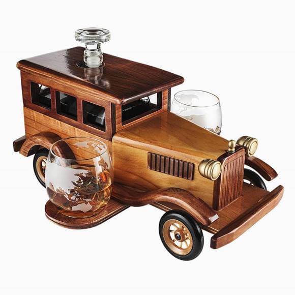 デカンタ デキャンター ディスペンサー サーバー ディキャンタ Old Fashioned Car Whiskey Decanter Set 車 クラシックカー...