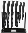 クイジナート ナイフスタンド7点セット 包丁セット ノンスティックナイフ Cuisinart C77NS-7P 7-Piece Nonstick Cutlery Knife Set with Acrylic Stand, Black