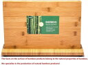 キッチンナイフスタンド マグネット式スタンド ナイフフォルダー Magnetic Kitchen Knife Block(Natural Bamboo),Kni...