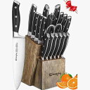 キッチンナイフセット 包丁セット 18点セット キッチンハサミ スタンド付 Knife Set Kitchen Knife Set パン切りナイフ 三徳包丁 果物ナイフ ステーキナイフ