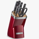 キッチンエイド キッチンナイフ7点セット スタンド付 包丁セット 刃物 レッド KitchenAid Knife Set Candy Apple Red キッチンハサミ シェフナイフ