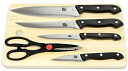 数量限定大特価 ホームベーシック ナイフ6点セット 包丁セット まな板付 Home Basics 5-Piece Knife Set with Cutting Board KS10095