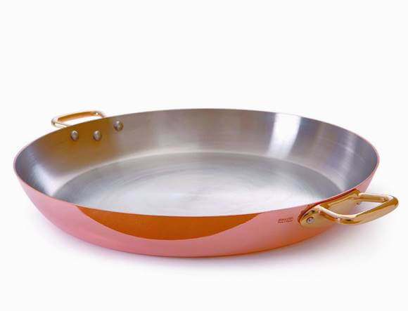 モービル エムヘリテイジ 銅 パエリア鍋 パエリアパン フライパン モヴィエル　Mauviel M'h?ritage Copper Paella Pan パエリヤ