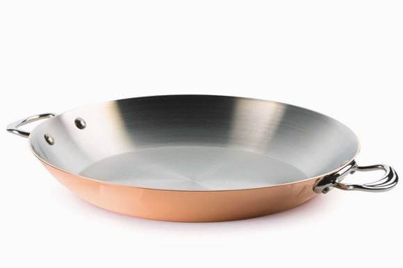 モービル エムヘリテイジ 銅 パエリア鍋 パエリアパン フライパン 約34cm Mauviel M’h?ritage 150s Paella Pan, 13.7inch パエリヤ