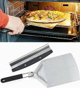 ピザピール ピザカッター ピザスコップ 折りたたみハンドル ステンレス ピザツールセット Checkered Chef Pizza Cutter And Pizza Peel Set