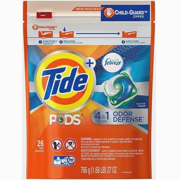 タイド ジェルボール洗濯洗剤 ファブリーズプラス26個入り Tide