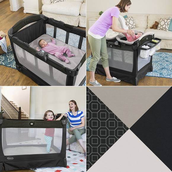 グレコ パックン プレイヤード スナッグル スイート ピアス （ベビーベッド・ベビーサークル・おむつ台） Graco Pack 'n Play Playard Snuggle Suite LX, Pierce