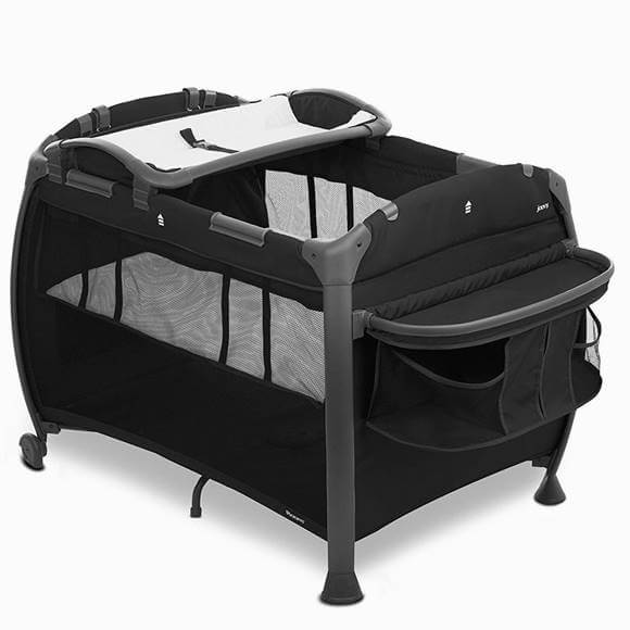 ジュービー プレイヤード ナースリー センター ブラック ベビーベッド ベビーサークル おむつ台　JOOVY Room Playard and Nursery Center, Black 7037