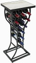 ワインラック ボトルラック ディスプレイラック スタンドテーブル ワイン収納 キッチンバーアクセサリー ホワイト 組立要 Sorbus Stand Consol...