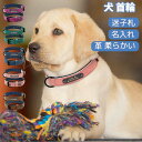 【カスタマイズ製品】犬 首輪 迷子札 犬首輪 安全 革 柔らかい かわいい おしゃれ レザー 大型犬 中型犬 小型犬 犬の首輪 名入れ IDタグ ペット首輪 ネ...