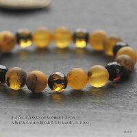 【天然琥珀】こはくブレスレットアクセサリーギフト贈り物に【j847】【9ミリ玉】【5ツ星】【アンバー】【パワーストーン・天然石】【tuyakesi】【送料無料】ジュエリー