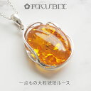 【バルト海の琥珀】ペンダント ネックレス 一点もの【送料無料】【チェーン・ケース付】【tr1380】【Sランク】Silver925 こはく amber 天然石 パワーストーン 誕生日 贈り物 ラッピング ネックレス ジュエリー(4)