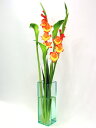 ベーシック／ガラスエッジ色四角柱F型（高さ598mm×横幅・奥行168mm）アクリル・フラワーベース・花器・花瓶