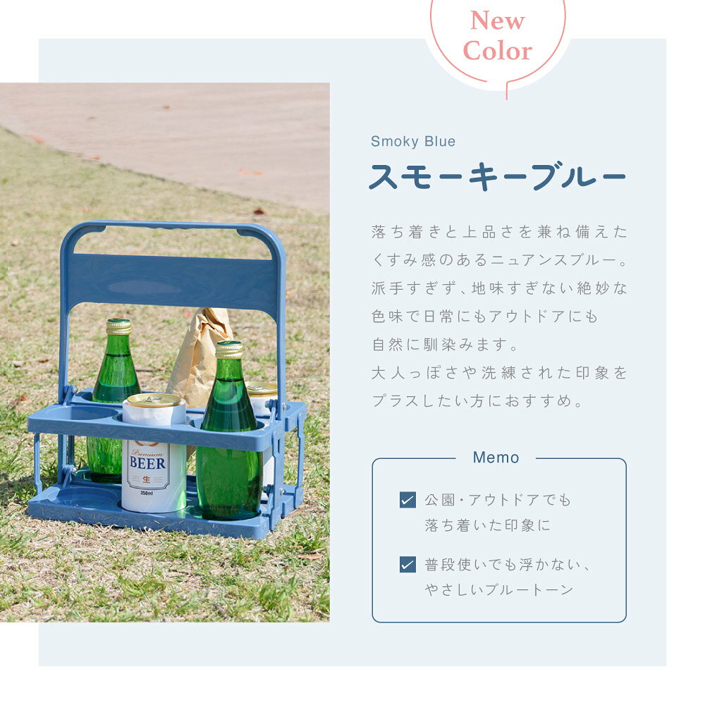 折りたたみ ボトルキャリアー 6本用 軽量 コンパクト ドリンクキャリー ドリンクキャリア ドリンクホルダー ペットボトルホルダー カップホルダー ペットボトル 缶 持ち運び テイクアウト 差し入れ スポーツ観戦 運動会 部活 キャンプ アウトドア BBQ akurirudekodeko-10011967 アクリルデコデコ楽天市場店 サンプル画像3