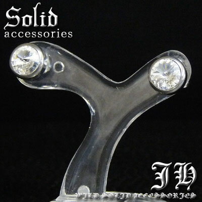 【シルバーcr】クリア 1粒 6mm 1個売り ステンレス ピアス レディース 可愛いピアス 小さいピアス V系 華奢 シンプル 片耳ピアス おしゃれ プチプラ プレゼント ペア ピアス カップル 【あす楽対応】【sp76】[0052] 新作 春 夏 春服 夏服 春夏 アクセONE