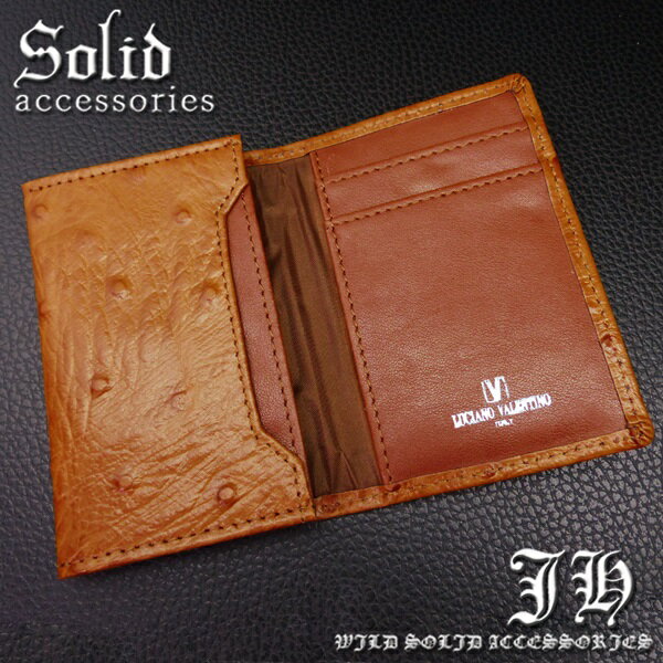 本革 本物ブランド名刺入れ ルチアーノ・バレンチノ メンズ レディース キャメル 薄茶 本皮 オーストリッチ調小物 ブランド雑貨 プレゼント ギフト sai127 ファッション アクセONE 女性用 男性用 おしゃれ あす楽 新作 服 夏 秋 秋服 秋物