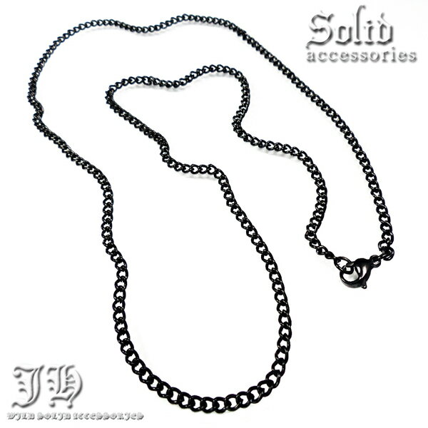 ステンレス 70cm 幅2.8mm チェーン 喜平 ブラックcr ネックレス メンズ シンプル レディース ペア ステンレスチェーン b系 ロングネックレスメンズ アクセサリー アクセ ネックレス チェーンのみ おしゃれ chsn46 アクセONE 新作 服 春 春物 春服 夏 3