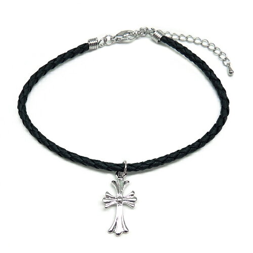 超人気アンクレットが先着 お1人様1点限り 十字架 クロス ロザリオ ブラック シルバー メンズ レディース ペア ブレス ank17 ファッション アクセONE 女性用 男性用 プレゼント ギフト アンクレット おしゃれ あす楽 新作 服 夏 秋 秋服 秋物