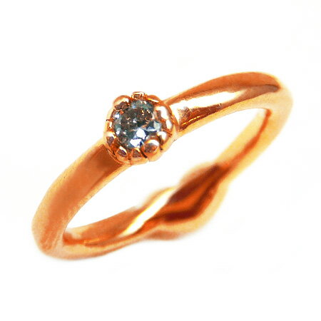 kor264 3号〜13号 リバーシブル 裏と表で使える自由自在ピンキーリング 高級プラチナRG加工 ハート ピンクゴールドcrファッション アクセONE プレ...