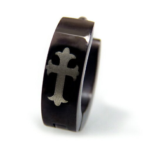 sp14 ついに1個売り ステンレスピアス フープ メンズ クロス ピアス 十字架 かっこいいピアス ジュエリー メンズ ピアス ステンレス アクセサリー プレ...