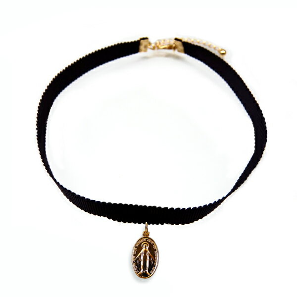 チョーカーてんこ盛り お洒落なリボンやレースも豊富 レディース リボン 革紐 レザー スェード マリア ゴールド n1068 ファッション 女性用 プレゼント ...