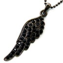 n576 送料無料 羽根ブラックフェザーネックレス ストーン加工 ジュエリー メンズアクセサリー メンズ ネックレス ペンダント アクセサリー プレゼント ギフ...