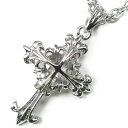 n690 送料無料 超お得 大粒クロスsvネックレス シルバーcolor十字架 クリア クロス ネックレス シンプルファッション プレゼント ギフト おしゃれ ...