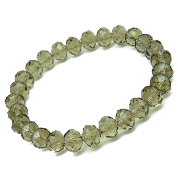 ten45 訳あり 超大玉スモーク 多面カット 最速装着ブレスレット 在庫限りジュエリー メンズアクセサリー メンズ ブレスレット アクセサリー ブレス プレゼ...