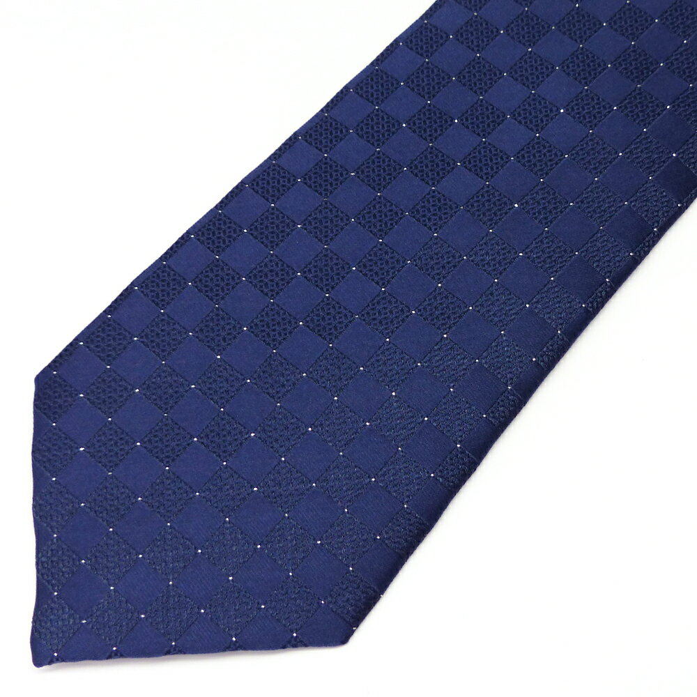 絶妙 7cm 幅 ネクタイ メンズ ブルー 青 ブロックチェック柄 おしゃれ ナロータイ ビジネス カジュアル 7センチ 結婚式【あす楽対応】小物 ブランド雑貨 ファッション雑貨 ネクタイ フォーマル プレゼント ギフト 【ne117】[0008] 新作 冬 冬服 冬物 アクセONE