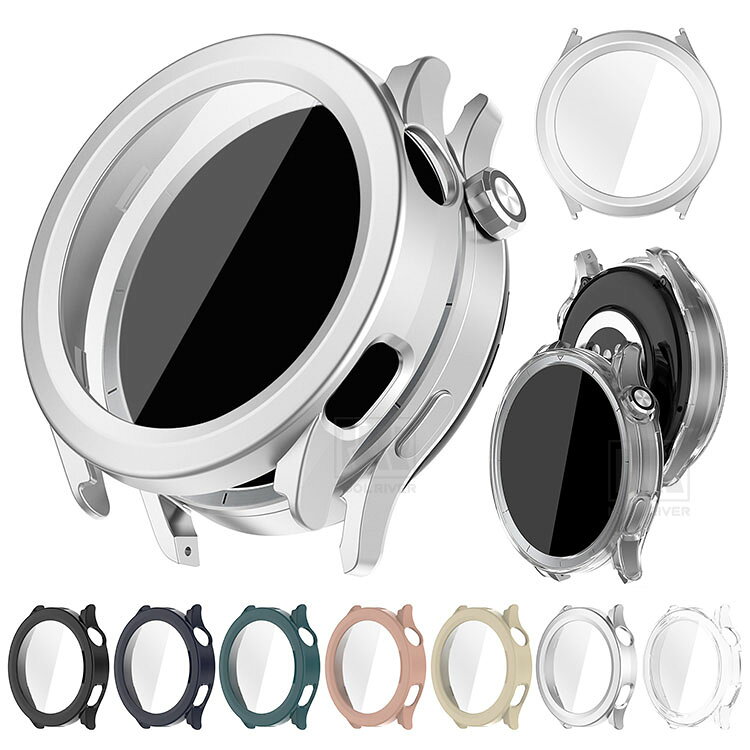 XiaomiWatchS5ケース46mmカバー液晶面強化ガラス全面保護液晶保護ケース単色/クリアフィルム一体ハードケース小米シャオミウォッチS546mm