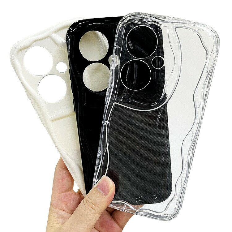 OPPOReno11AケースReno11F5G耐衝撃カバー波状かわいいTPUソフトケースシンプル保護ケースオッポリノ11F5Gストラップ穴アンドロイドおすすめおしゃれスマートフォンケース/カバー