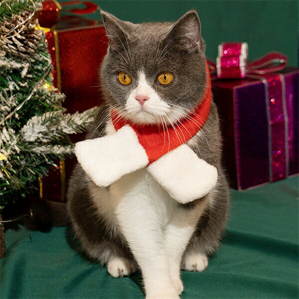 ペットコスチュームペットマフラーペット襟巻マフラーマント帽子猫用犬用クリスマ...