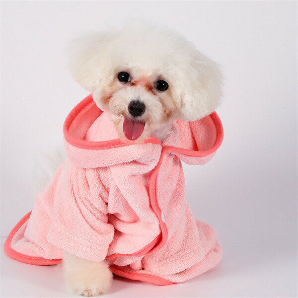 Akyron Styleのバスタオルペット用吸水タオル犬用猫用ペット用犬タオルバスタオルペット用タオル猫犬体拭き柔らかい速乾超吸水お風呂犬猫兼用毛布ふわふわ薄めロングフード付き｜アングル3