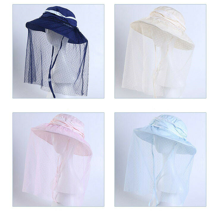 Akyron Styleの虫よけ帽子防虫ネット付き帽子大人蚊避けガーデニング帽子登山日よけ日焼け防止通気性がいいハチよけ虫よけ帽子メッシュ付き帽子庭/畑園芸仕事用虫除け帽子農作業母の日プレゼント日射しも遮れて視界良好｜アングル2