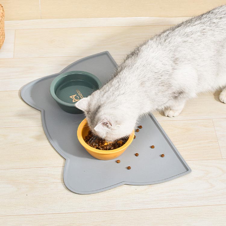 ペットランチョンマット犬猫お食事マットえさ皿マットシリコンマットエサ皿餌皿エ...
