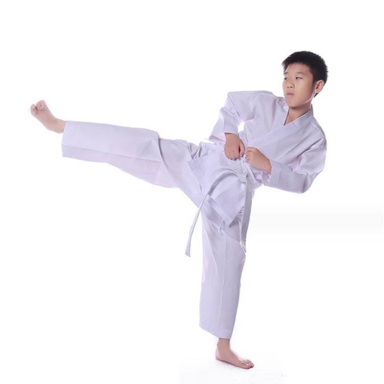 Akyron Styleの空手衣3点セット格闘技大人熟練者空手着柔道衣上下白帯セット武道合気道合気道着空手着道衣柔道着練習道場子供練習用ジュニア初心者入門者向け上衣・ズボン・帯道着体育授業用学校指定部活ホワイト中学生高校生高等学校軽い｜アングル2