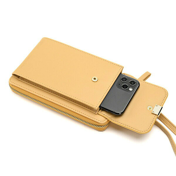 スマホポーチショルダーバッグ斜め掛けレディース大人小さめ財布レディース長財布ポシェットスマホケースガジェットケースポーチ携帯バッグ携帯入れ小銭入れカード収納ベルト携帯電話対応おしゃれお出掛け akyronstyle-10020980 Akyron Style サンプル画像2